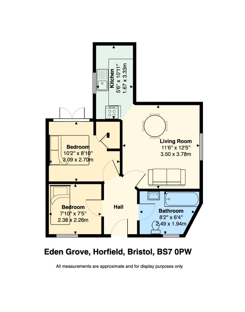 Floorplan for Eden Grove, Bristol